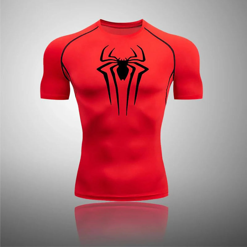 Men'S UPF 50+ Long Sleeve Compression Shirts Printed Water Sports Rash Guard Quick Dry Base Layer Athletic Workout Shirt